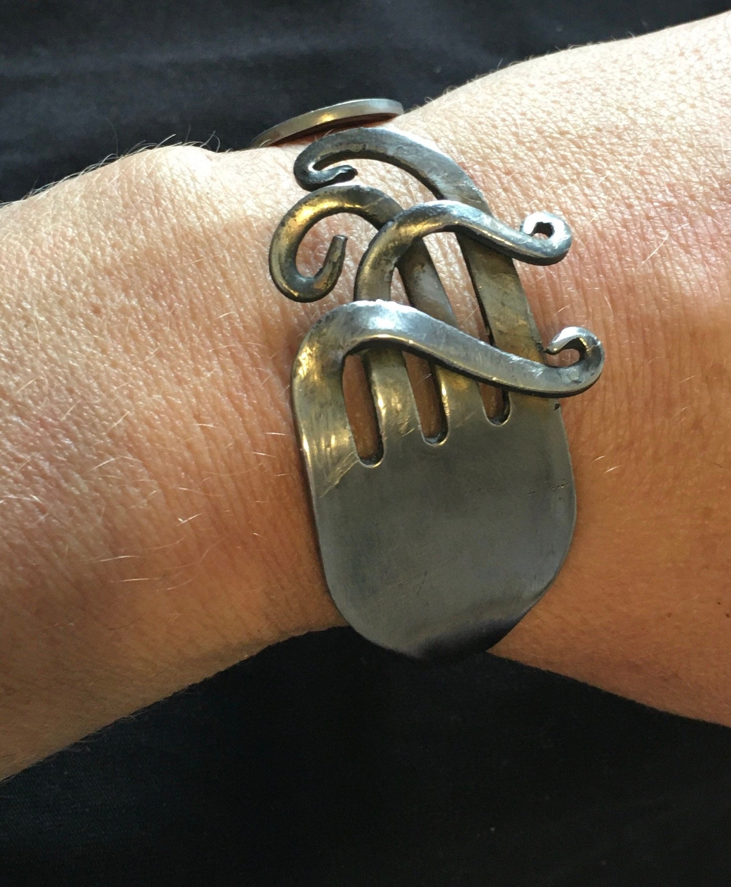 handmade jewelry, Unique Stainless Steel Twisted Fork Bracelet