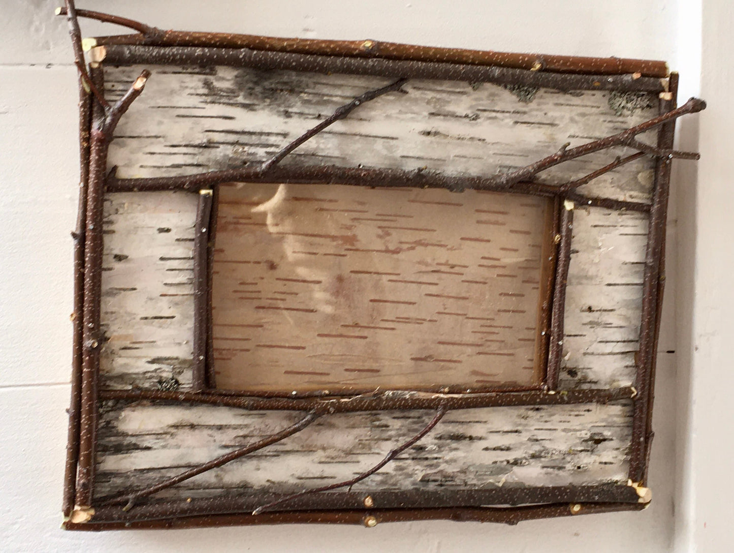 Birch bark picture frame, adirondack picture frame, adirondack decor, wedding gift, boho wedding, outdoor wedding