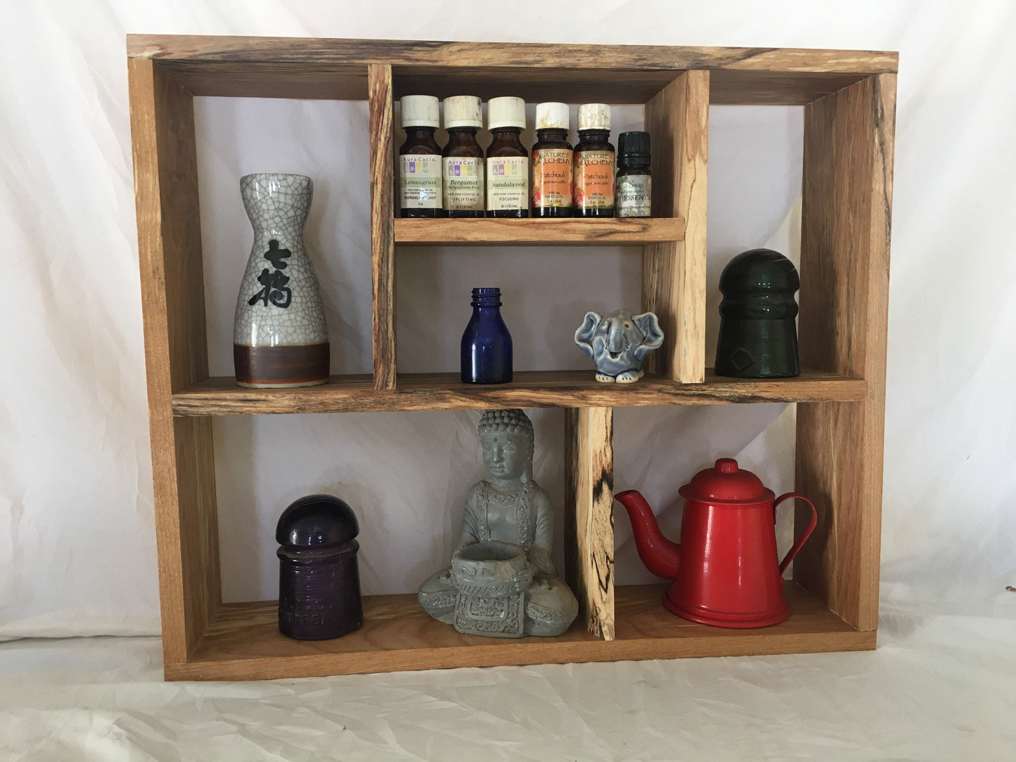 showcase your treasures on this one of a kind wood shelf, Essential oil shelf, Knick knacks, bathroom shelf, wood bedroom shelf